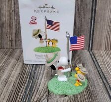2012 Hallmark Keepsake Peanuts Gang Beagle Scout Salute Snoopy Ornament picture
