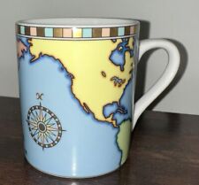 Tiffany & Co. World Map Coffee Mug Tea Cup  Made in Japan picture