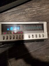 Vintage Soundesign MCM Calendar Alarm Clock AM FM Radio Faux Wood Model 3717-a picture