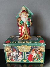 2001 Vintage Old World Santa Claus Christmas Holiday Figurine w/Original Box * picture