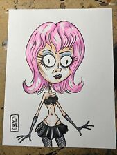 Sexy Goth Girl Vampire Wednesday Addams Original Bobs Burgers  comic Frank Forte picture
