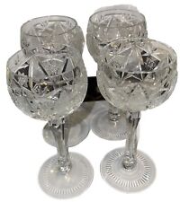 Bayel Crystal VINEYARD GRAPE CLEAR Goblets Cut Crystal Set of 4 Made In France picture