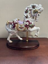 Lenox 1995 Christmas Carousel Horse-Presents-Collectable 8.5” Tall EUC Spice picture