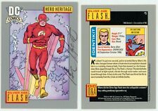 Carmine Infantino SIGNED 1991 DC Comics Art Card Silver Age Flash Barry Allen CW picture