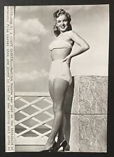 1947 Marilyn Monroe Original Photo Norma Ed Cronenweth Bathing Suit Wire Photo picture