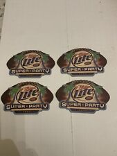 2007 Miller Lite Beer Coaster Lot of 4 Super Bowl Party picture