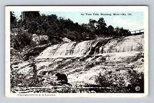 Munising MI-Michigan, Au Train Falls, Antique, Souvenir Vintage Postcard picture
