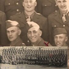 1944 YOUNG TONY BENNETT ARMY TRAINING CAMP PHOTO 28” PANORAMIC WAR WWII picture