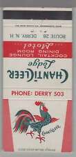 Matchbook Cover - Rooster - ChantiCleer Lodge Derry, NY picture