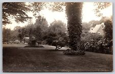 Postcard Garden Yard Scene Middletown CT 1920 