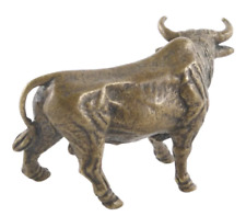 Vintage Bronze Bull Statue China Engraved 1999 Creative 4 Cm Home Decor Nice Art picture