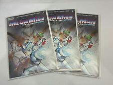 MegaMan Fully Charged #1 Peach Momoko Variant Limited Set Of 3 W/ COAs #527-529 picture