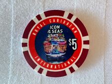 ICON Of The SEAS Royal Caribbean $5 CASINO ROYALE Poker Chip  Newest Ship Craps picture