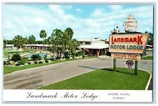 Winter Haven Florida FL Postcard Landmark Motor Lodge Howard Restaurant c1960's picture
