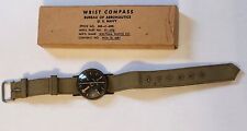 WW2 Waltham Watch Co US Navy USN Military Wrist Compass R88-C-890 w Original Box picture