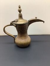 Antique Brass Middle Eastern Arabic Turkish Dallah Coffee Tea Pot  picture