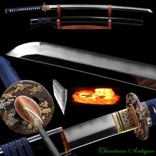 Japanese Sword Katana Honsanmai Kobuse Jihada Forged SandwichSteel Hamon Blade picture