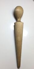 Vintage Tool  Wood Cone Shaped Pestle ~ Masher ~ Mill Canning 10 1/2” picture