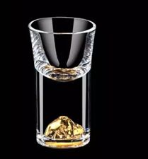 Shot Glasses (10 ML), Crystal Shot Glass Set Decorated with 24K Gold 6 pcs picture