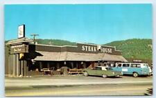 WOODLAND PARK, CO Colorado ~ Roadside  BROWNCRAFT RESTAURANT  c1960s Postcard picture