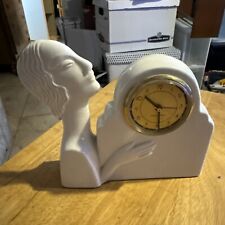 Sarsaparilla Art Deco Figural Lady Bust Clock picture
