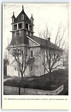 c1905 PERKASIE PA ST ANDREW'S LUTHERAN AND REFORMED CHURCH EARLY POSTCARD P3965 picture