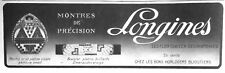 1925 LONGINES PRESS ADVERTISEMENT PRECISION WATCHES PLATINUM BRACELET GLOSSY picture