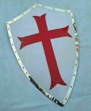 Medieval 28' Shield Knight Templar Crusader Shield Armour With Red Cross Shield picture