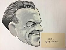  GEORGE BURNS HAND PAINTED HEAD created by AL KILGORE and BURNS AUTOGRAPH AK485 picture