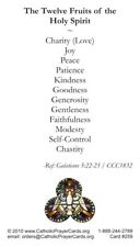 Twelve Fruits of the Holy Spirit, Seven Gifts, Prayer Card (10-pack) picture