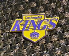 VINTAGE NHL HOCKEY LOS ANGELES KINGS TEAM LOGO COLLECTIBLE RUBBER MAGNET RARE * picture