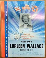 Official Inaugural Program Honoring Governor Lurleen Wallace - Jan 16, 1967 picture