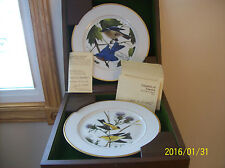 Songbirds of America First Pair 1972 John A Ruthaven Wallace Silversmith Plates picture