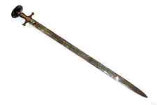 Antique Sword Kirich Kirach Kirch Hand Forged Steel Blade Original Handle H339 picture