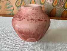 Antique Native American Taos Pueblo Handmade Hand Painted Pottery Vase picture