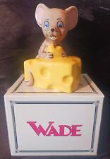 Wade Ceramics With Character Mouse And Cheese - Collectibles Club Wisconsin 1997 picture