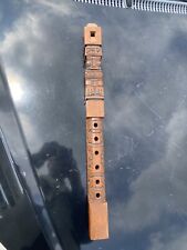 Vintage Bolivian Wood Carved Functional Flute Mid Century Modern 19in picture