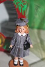 Effanbee Doll Company F068 Red Hair Doll With Hat Purse Christmas Ornament 1999 picture