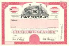 Ryder System, Inc. - Specimen Stocks & Bonds picture