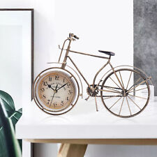 Vintage Bicycle Table Clock Bronze Bike Metal Desk Clock Creative Decor Gift US picture