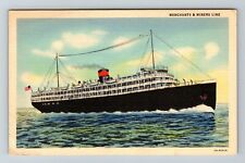 Merchants & Miners Line Steamship  Vintage Souvenir Postcard picture