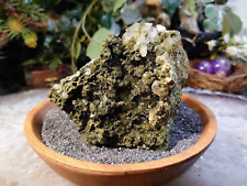 Sparkling Epidote on Quartz on Matrix from Turkey for Crystal Healing / 472g picture