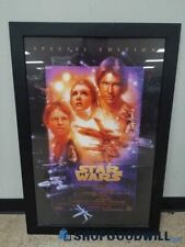 1997 Star Wars Original Special Edition Movie Poster 40x27 A New Hope - Framed picture