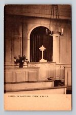 Hartford CT-Connecticut, Chapel, Religion, Antique, Vintage Postcard picture