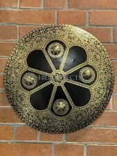 Medieval Islamic Shield Embossed Indo Persian Shield Arabic Inscription Metal Sd picture