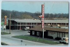 Fenton Missouri MO Postcard Sunset Ranch Motel Aerial View Building 1960 Vintage picture