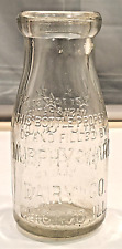 Vintage Milk Bottle Murphy Ward Dairy Chicago Illinois Half Pint One picture