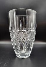 Large Waterford Crystal Vase Marquis Sparkle Pattern Signed EUC picture