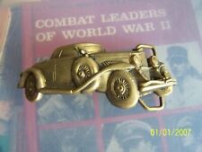 1940s Model Classic Car Hot Rod Solid Brass Vintage Belt Buckle picture