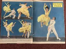 Vintage Polka Dance original color portrait SUNDAY NEWS 10-10/43 The Demarcos picture